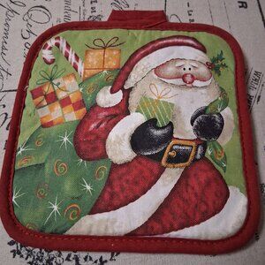 CUTE CHRISTMAS SANTA POT HOLDER final price no more discounts